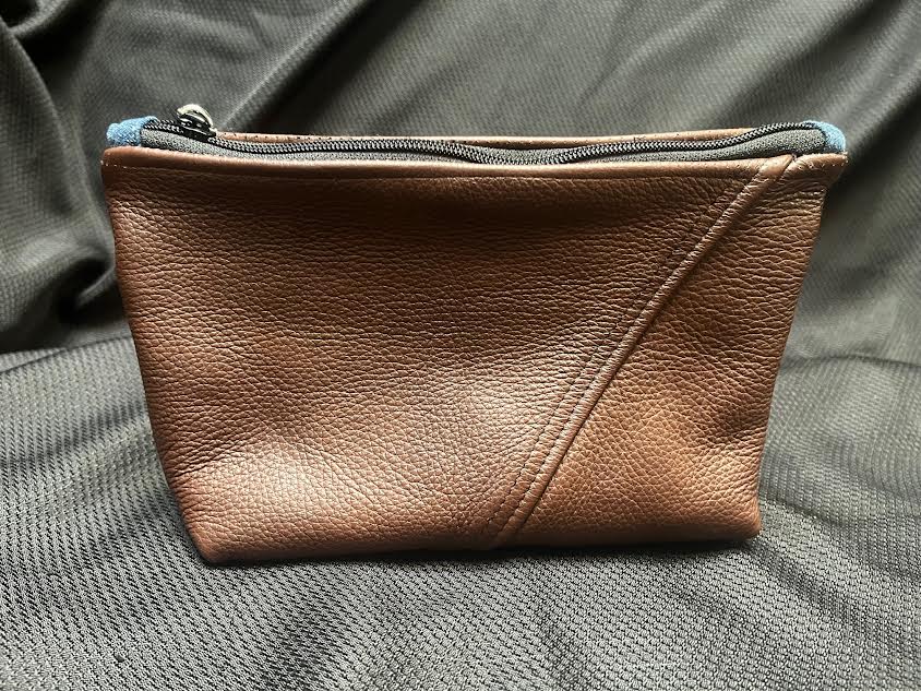 Jean/ Leather Clutch