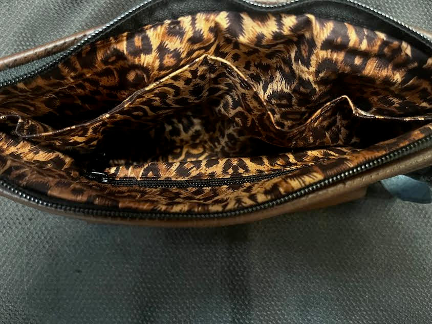 Jean/ Leather Clutch