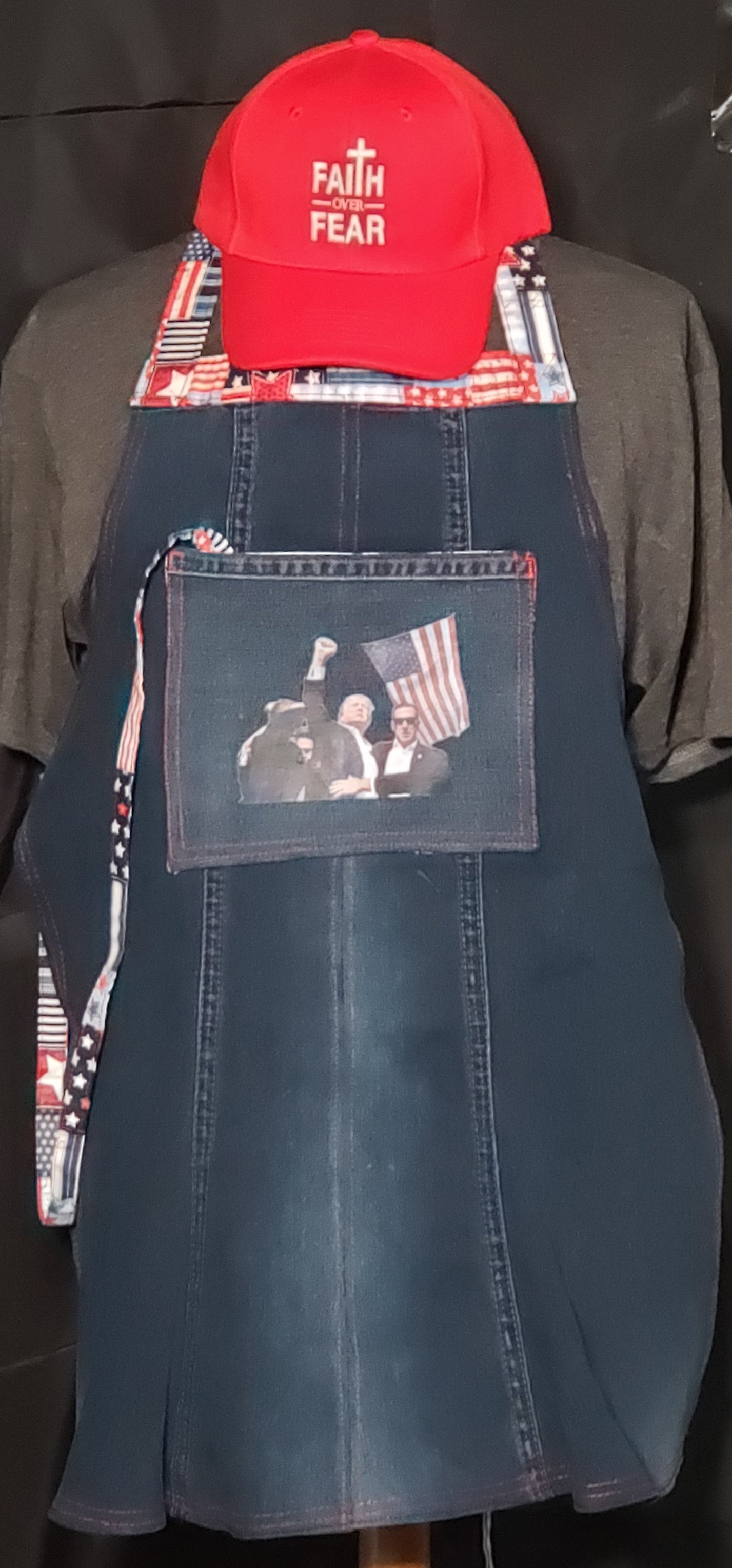 Trump Fight Apron Blue Bundle Pack
