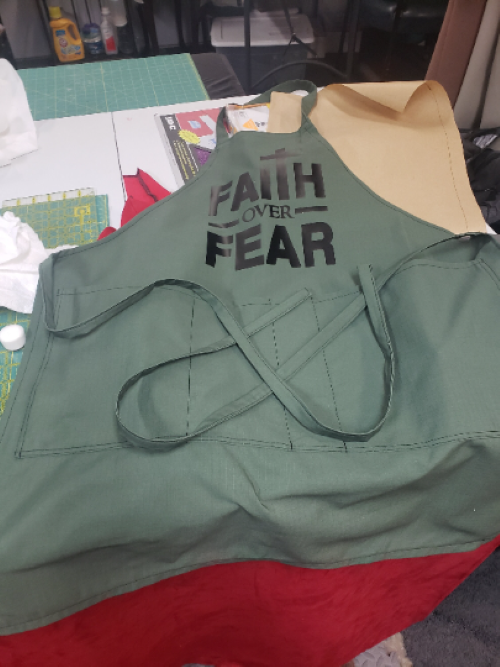 Faith Over Fear Apron