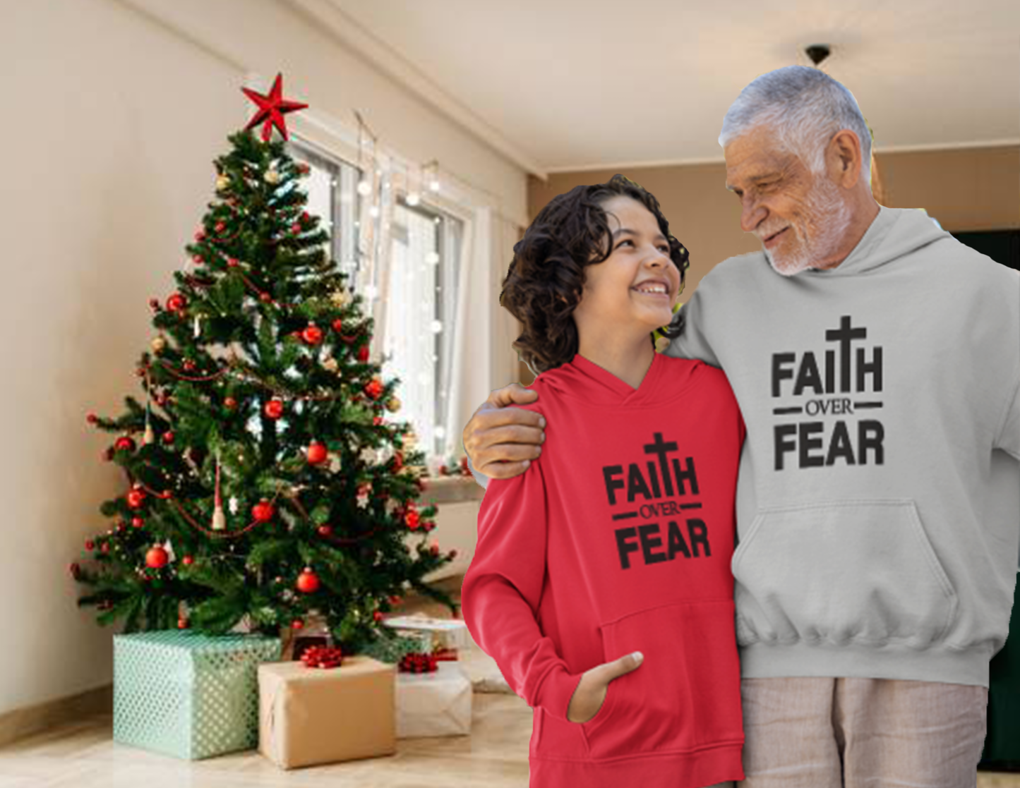 Faith Over Fear Hoodies